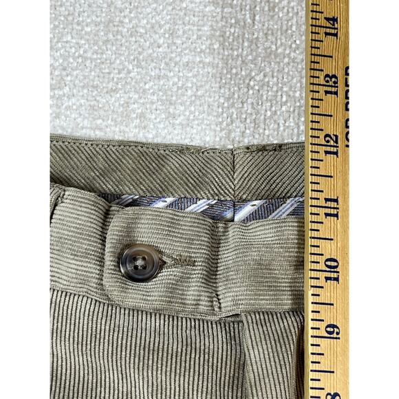 Peter Millar Men’s 33 Tan NanoLuxe Corduroy Pants Classic Fit Luxury Golf Wear - Picture 6 of 7